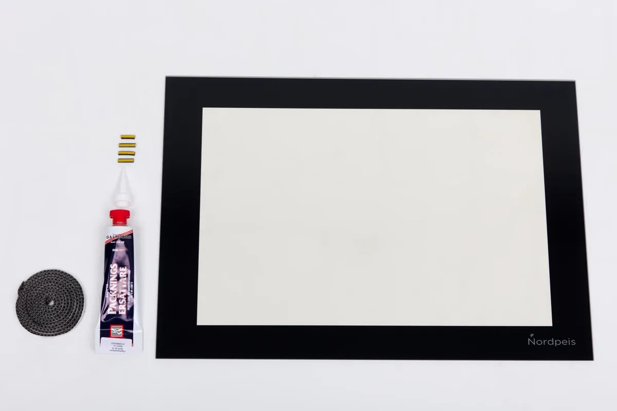 Nordpeis N-21T/N-21F Outside door glass set