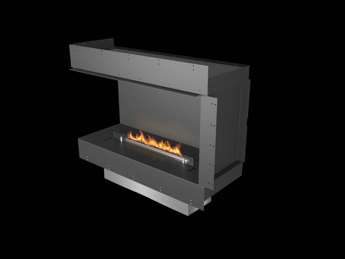 Venstre Hjørne Peis 1000mm / Prime Fire 2.0