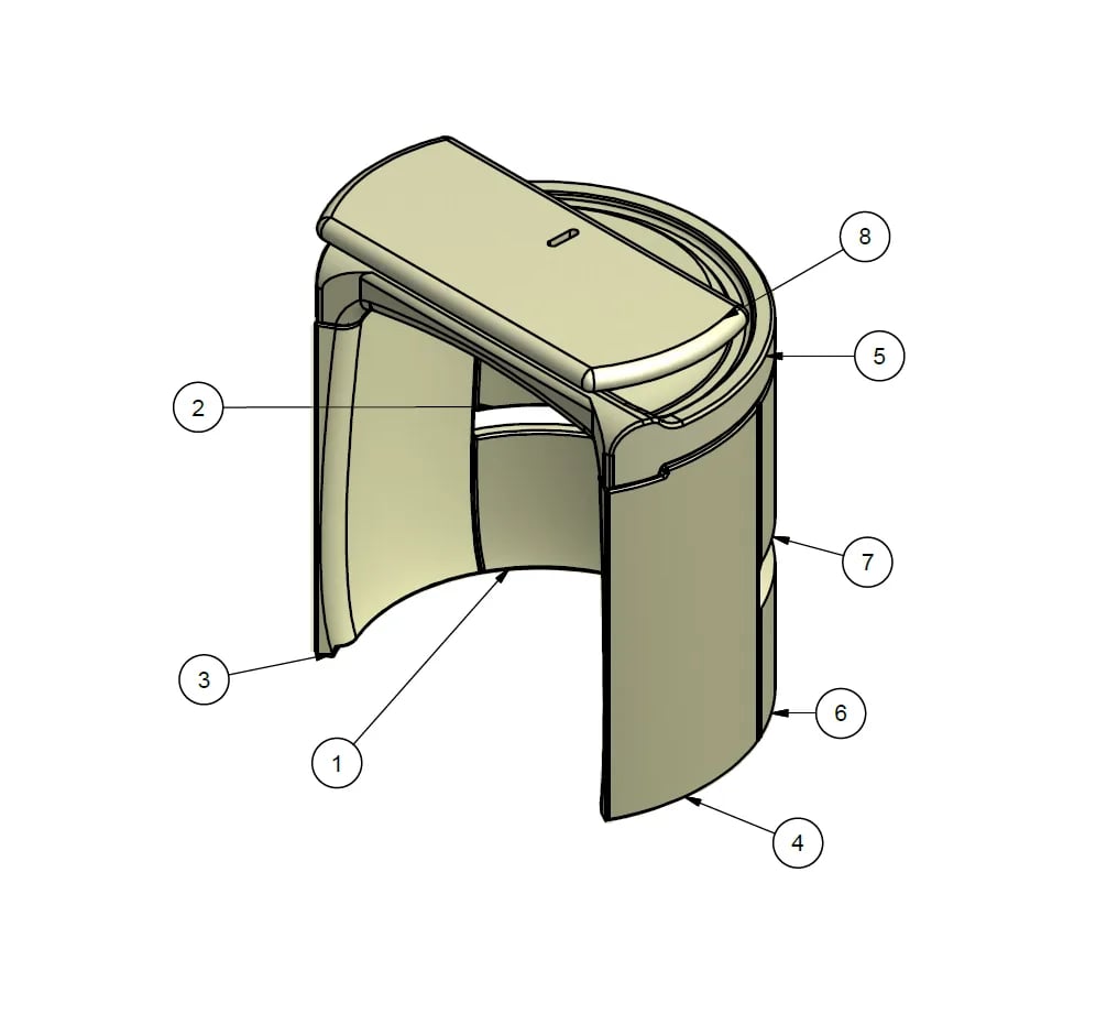 Brennplatesett komplett til Scan 83/84 serien