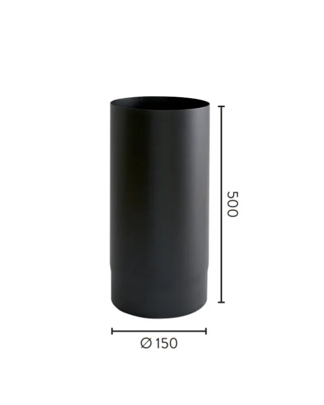 Ø150x500 RETT RØR 2,0mm BP