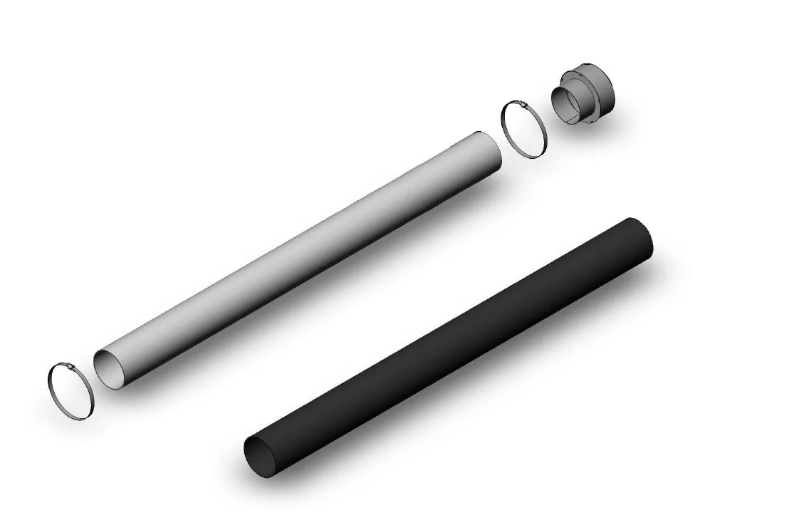 Nordpeis Air inlet set 80 mm