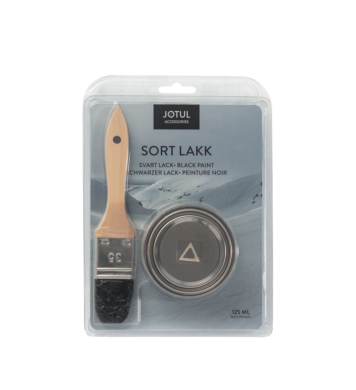 Ovnslakk sort 125ml med kost