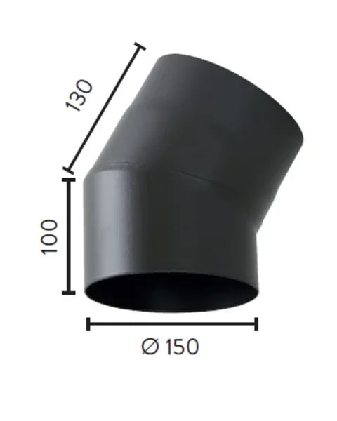Ø150 33°KORT BEND(150°)BP - bilde 1