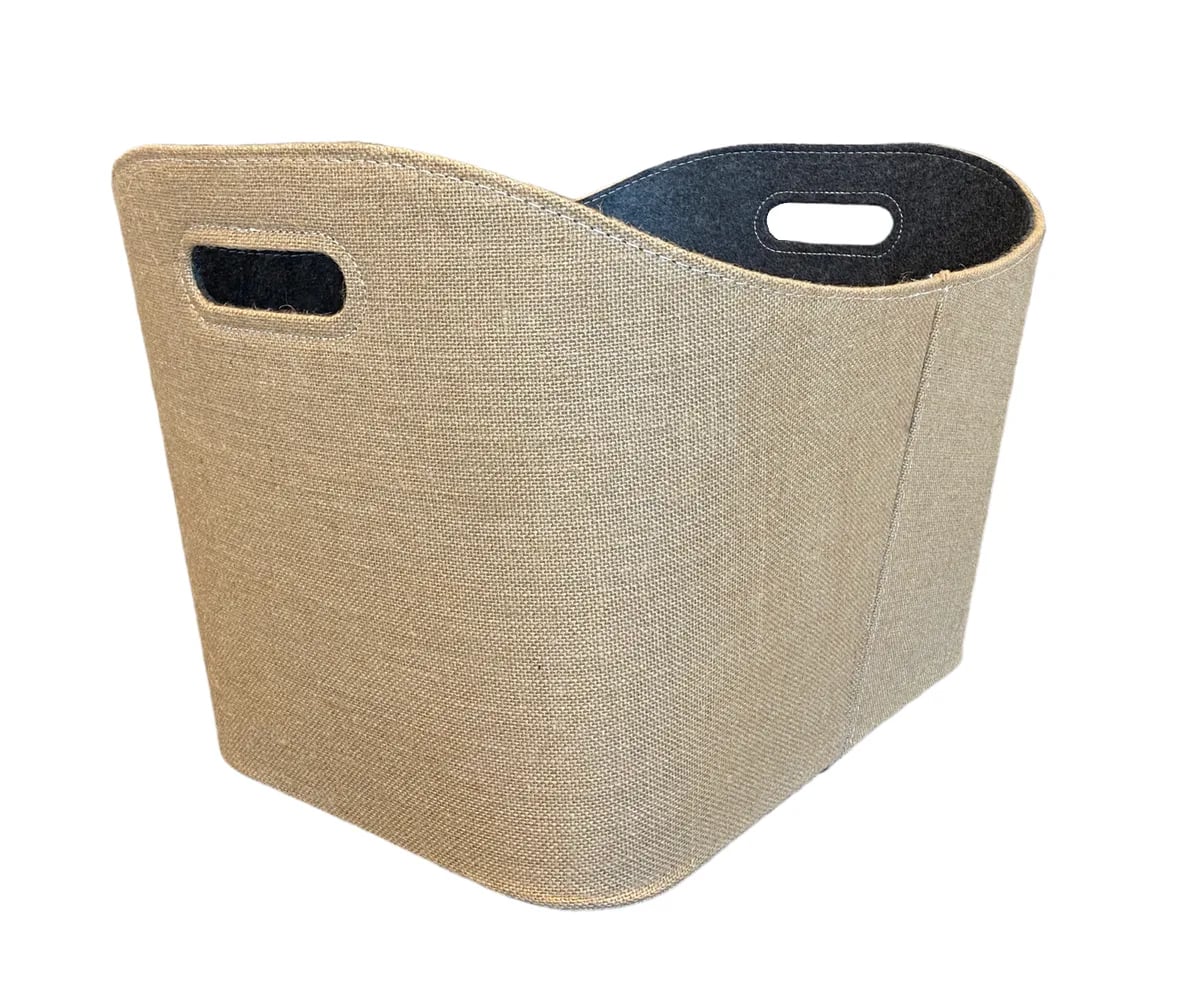 Helmin vedkurv i lysebrun