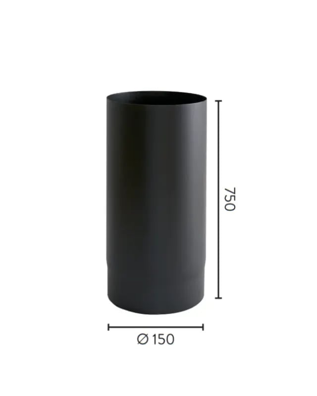 Ø150x750 RETT RØR 2,0mm BP