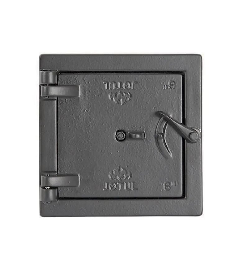 Feieluke 9"x 9" sort støpejern