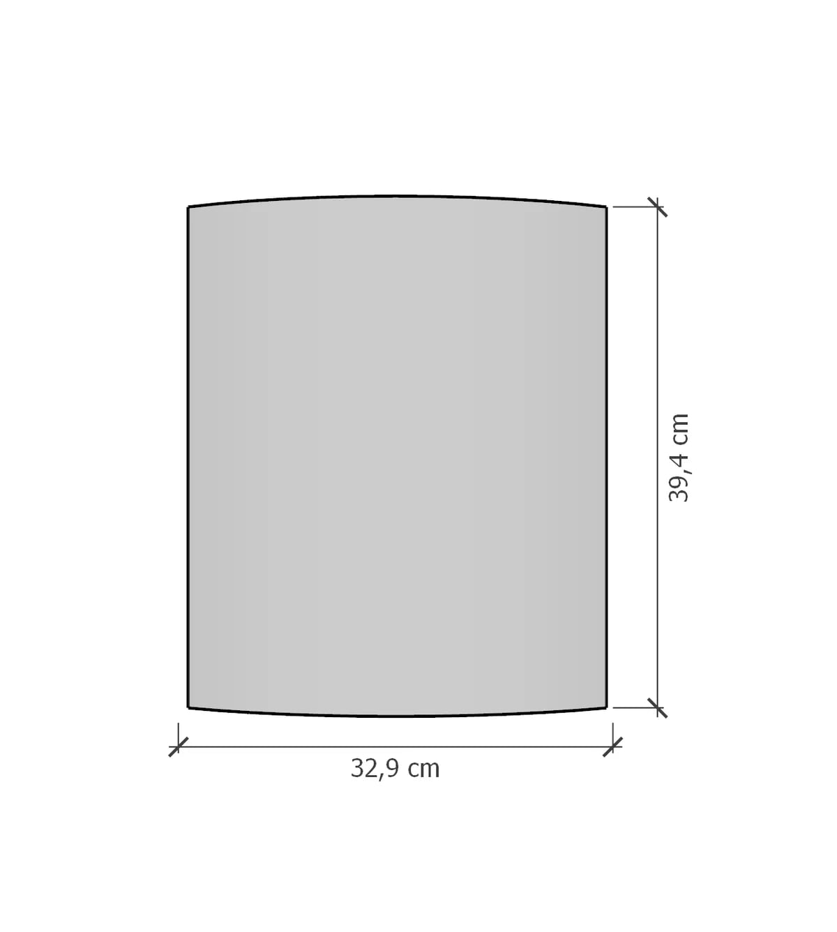 Glass til Jøtul F 130 serien Frontglasset