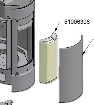 Scan 58 side brennplater (Uten sideglass)